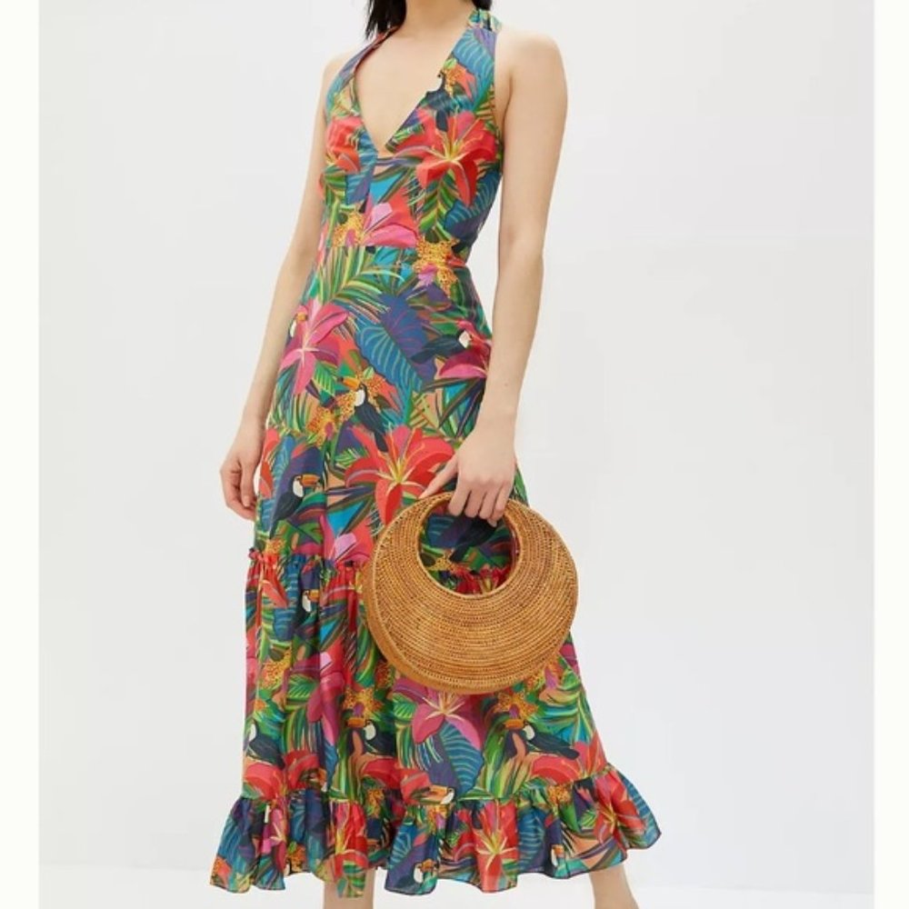 Anthropologie Farm Rio Brighton Maxi Dress Size XL NWT